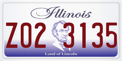 IL license plate Z023135