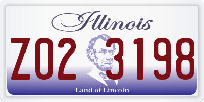 IL license plate Z023198