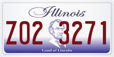 IL license plate Z023271