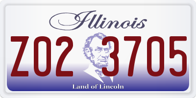 IL license plate Z023705