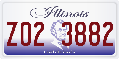 IL license plate Z023882