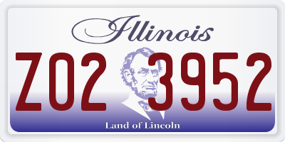 IL license plate Z023952