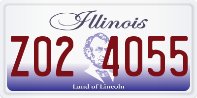IL license plate Z024055