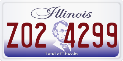 IL license plate Z024299