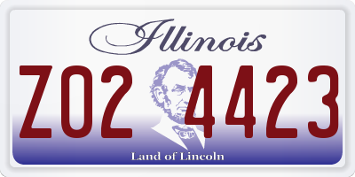IL license plate Z024423