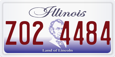 IL license plate Z024484