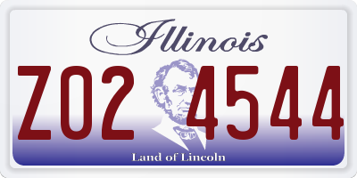 IL license plate Z024544
