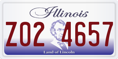 IL license plate Z024657