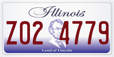 IL license plate Z024779