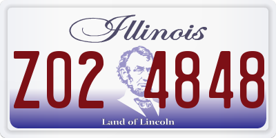 IL license plate Z024848