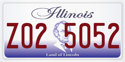 IL license plate Z025052