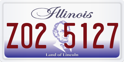 IL license plate Z025127
