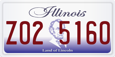 IL license plate Z025160