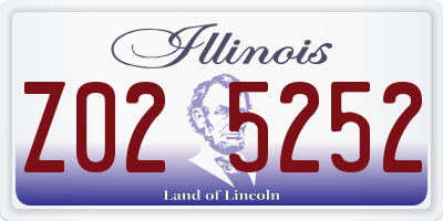 IL license plate Z025252