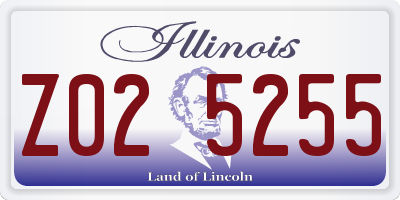 IL license plate Z025255