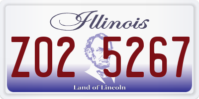 IL license plate Z025267