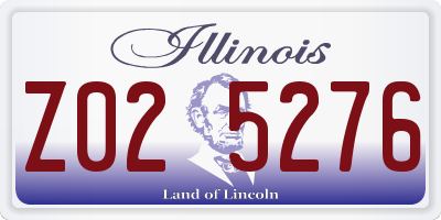 IL license plate Z025276