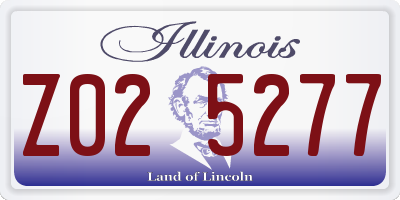 IL license plate Z025277