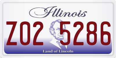 IL license plate Z025286