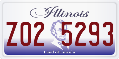 IL license plate Z025293