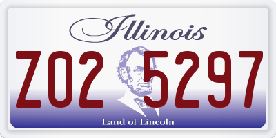 IL license plate Z025297