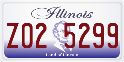 IL license plate Z025299