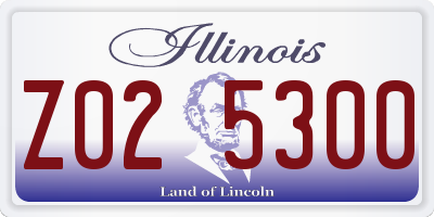 IL license plate Z025300