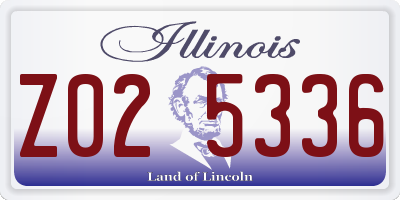 IL license plate Z025336