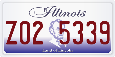 IL license plate Z025339