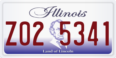 IL license plate Z025341