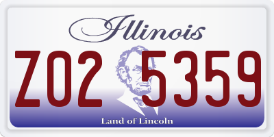 IL license plate Z025359