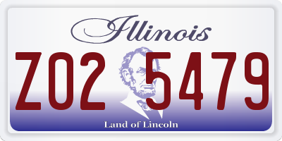 IL license plate Z025479