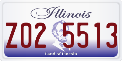 IL license plate Z025513