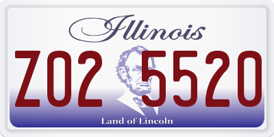 IL license plate Z025520