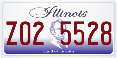 IL license plate Z025528