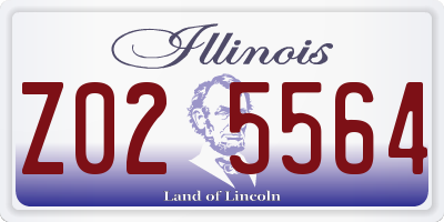 IL license plate Z025564
