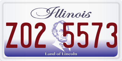 IL license plate Z025573