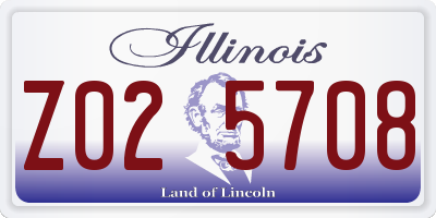 IL license plate Z025708