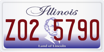 IL license plate Z025790