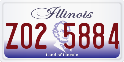 IL license plate Z025884