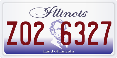 IL license plate Z026327