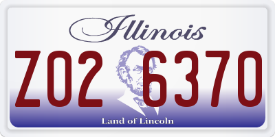 IL license plate Z026370