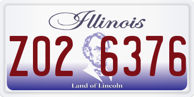 IL license plate Z026376