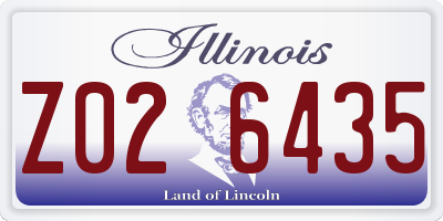 IL license plate Z026435