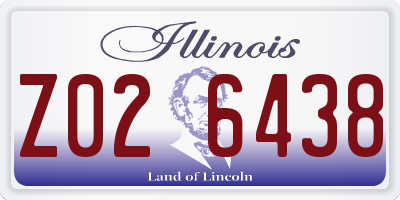 IL license plate Z026438