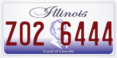 IL license plate Z026444