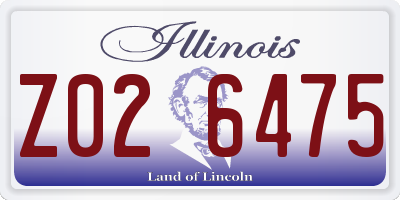 IL license plate Z026475