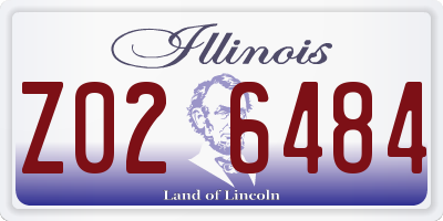 IL license plate Z026484