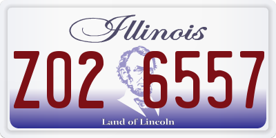 IL license plate Z026557