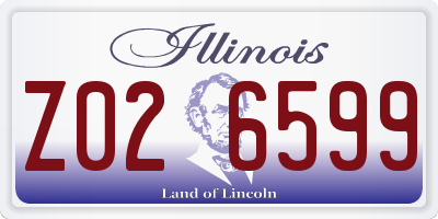 IL license plate Z026599